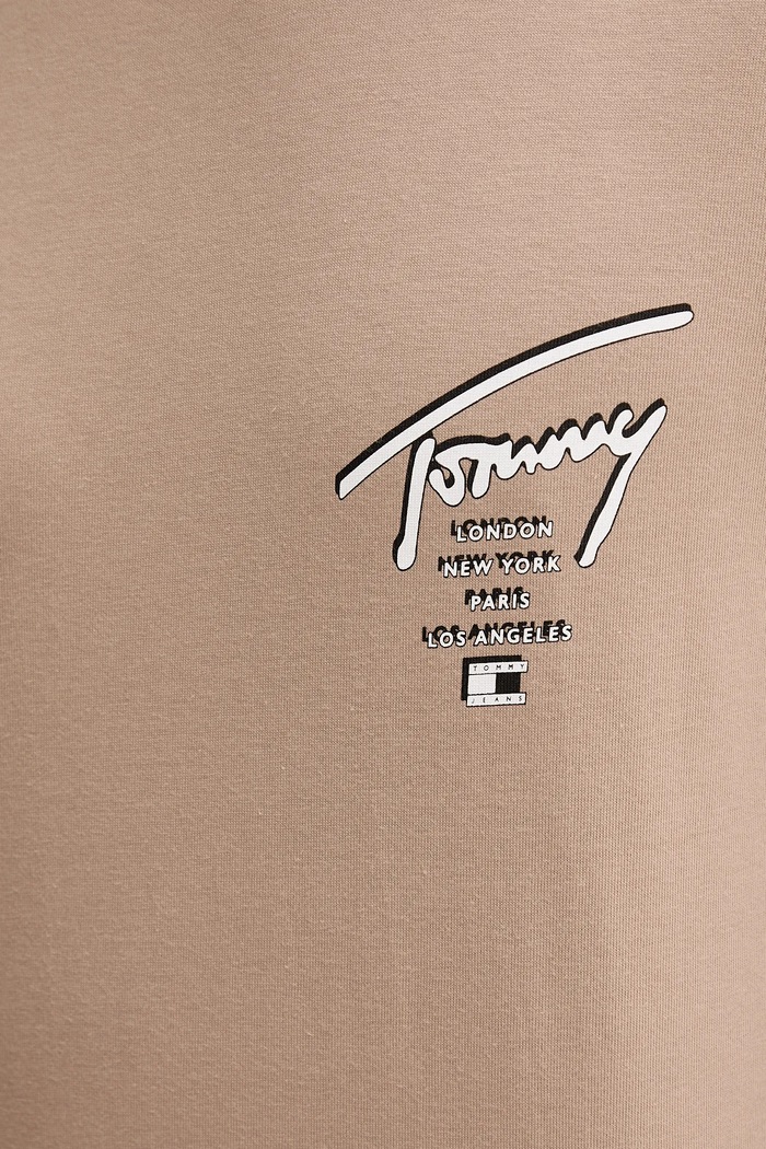 Bavlnené tričko Tommy Jeans DM0DM22120 hnedá