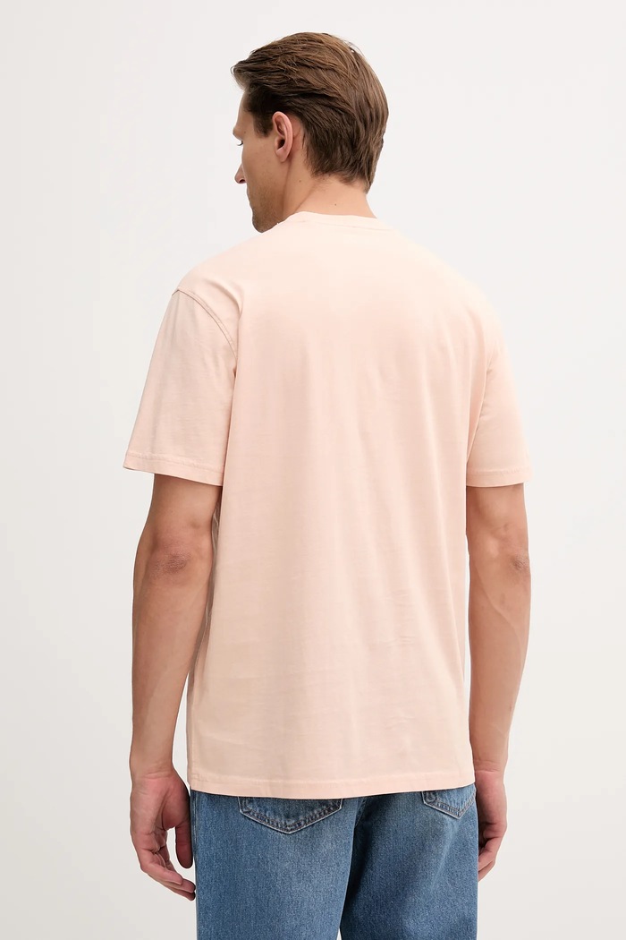 Guess T-shirt bawełniany M5YI17.I3Z14 pomarańczowy AW25