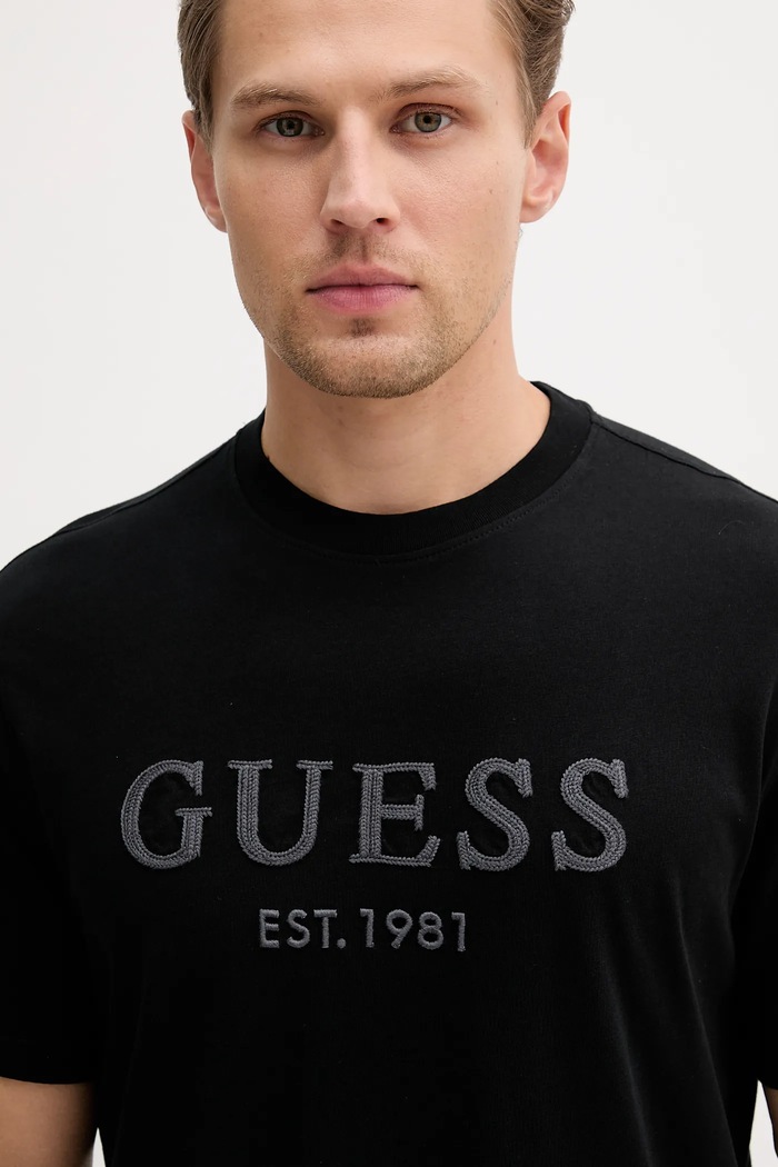 Дрехи Памучна тениска Guess M5YI17.I3Z14 черен