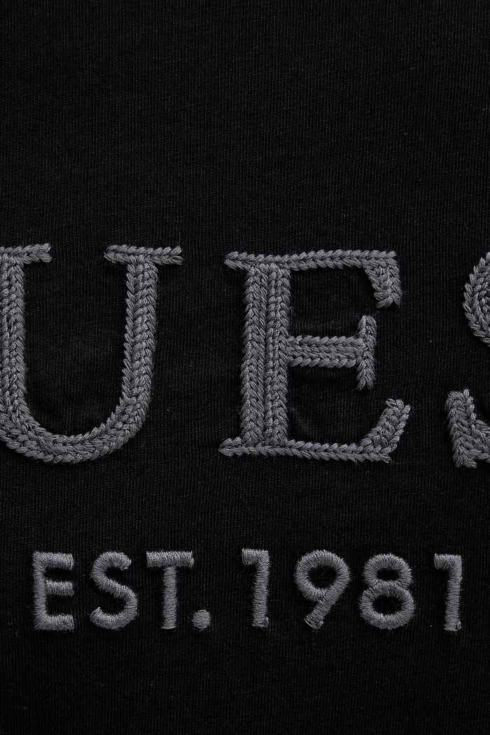 Памучна тениска Guess черен M5YI17.I3Z14