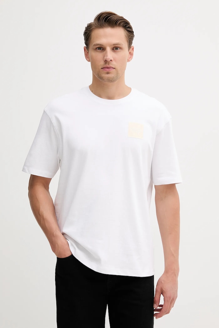 Guess t-shirt bawełniany regular biały M5YI27.KCCM1