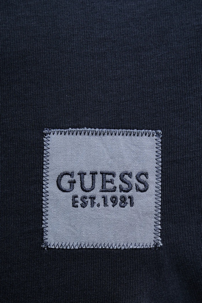 Guess t-shirt bawełniany granatowy M5YI27.KCCM1