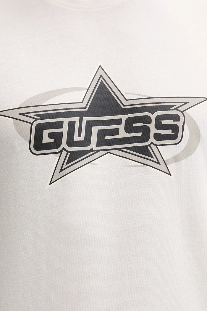 Guess t-shirt bawełniany NELLO Z5YI02.I3Z14 beżowy