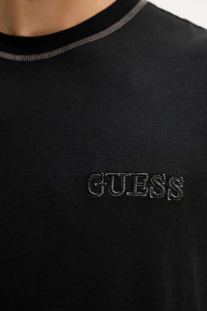 Guess t-shirt bawełniany U5RI01.KCAM1 czarny