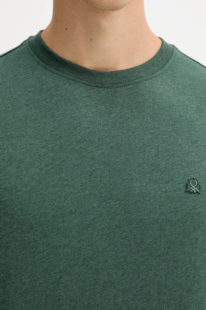United Colors of Benetton t-shirt bawełniany 3UWFU10AU zielony