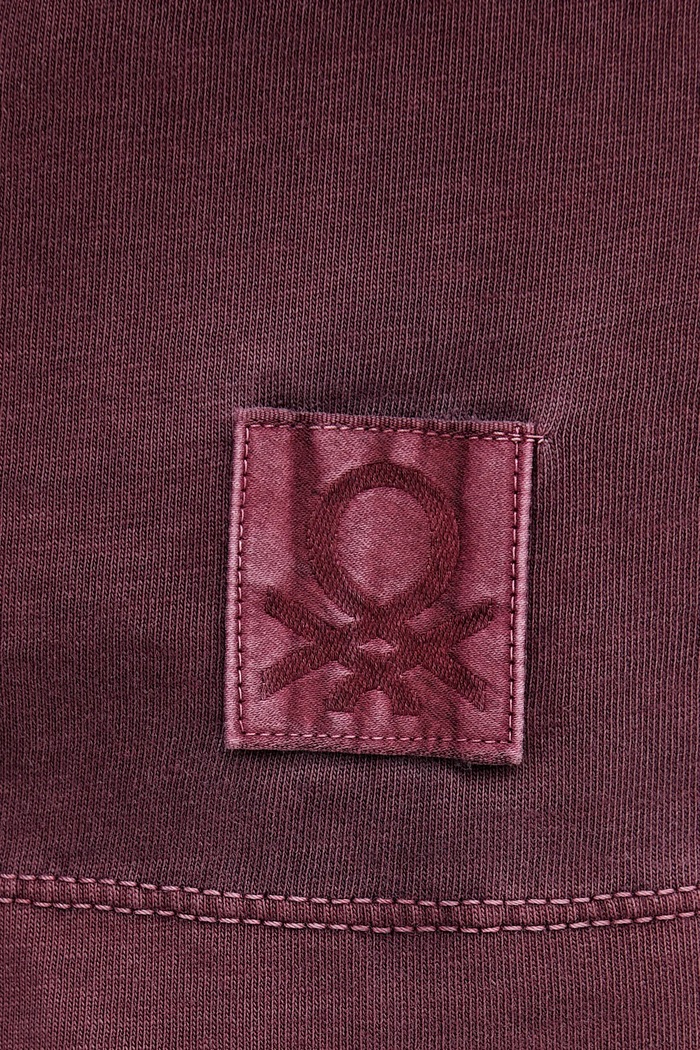 Bavlnené tričko United Colors of Benetton 3ZITU10AV burgundské