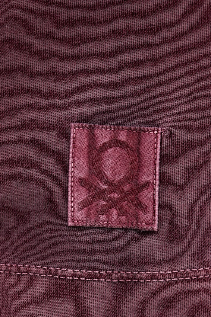 Bavlnené tričko United Colors of Benetton 3ZITU10AV burgundské