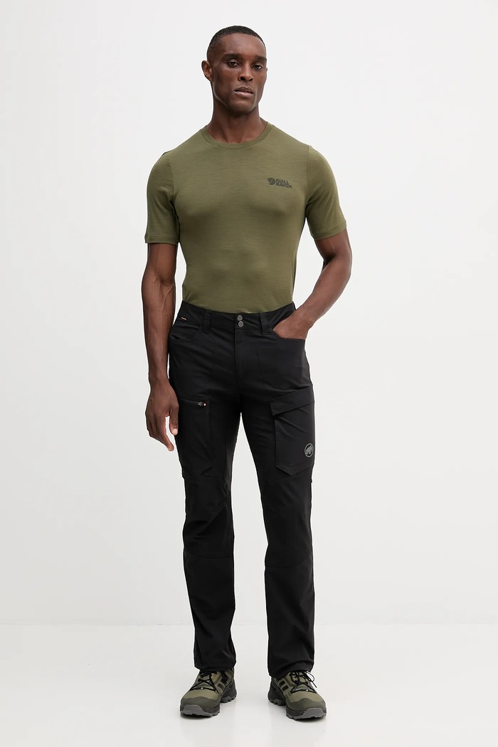 Fjallraven t-shirt sportowy Abisko F86977.625 zielony AW25