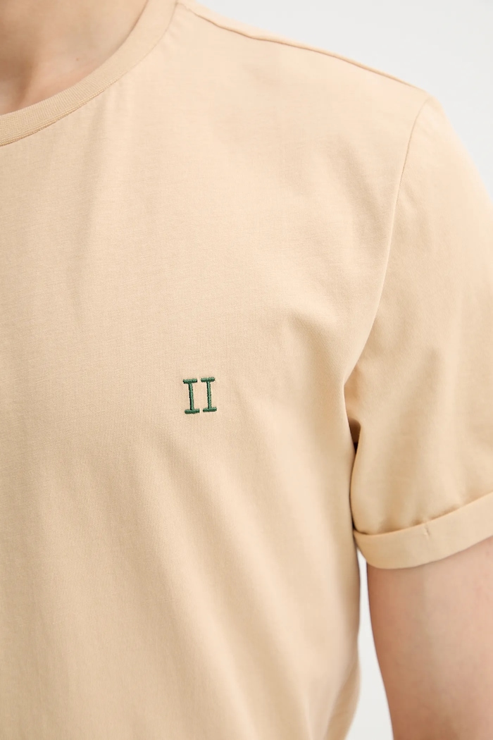 Les Deux t-shirt bawełniany Norregaard 1000201 beżowy