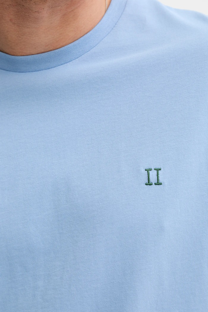 T-shirt bawełniany Norregaard Les Deux niebieski 1000201