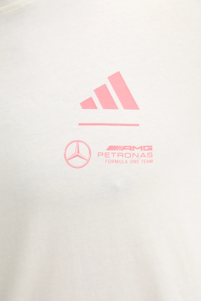adidas t-shirt bawełniany x Mercedes JX4285 beżowy