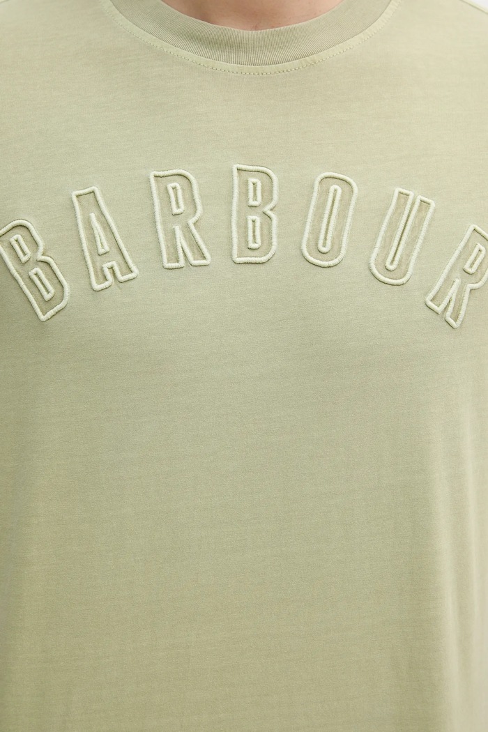 Bavlněné tričko Barbour BANFORD MTS1443 zelená
