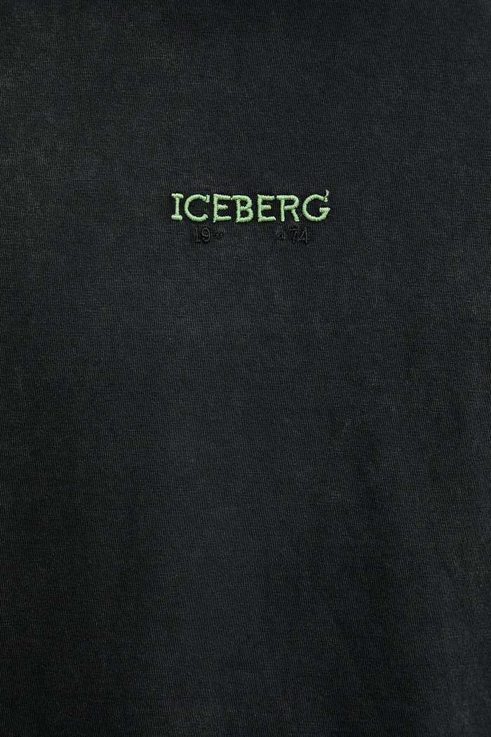 Bavlnené tričko Iceberg F026.6335 sivá