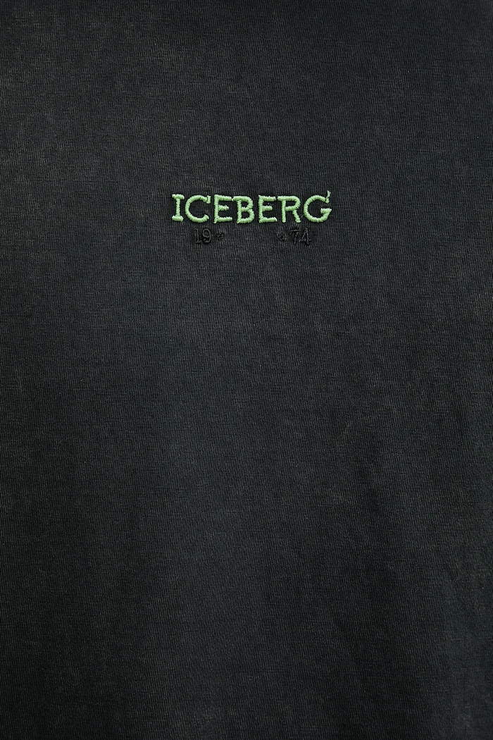 Bavlnené tričko Iceberg F026.6335 sivá