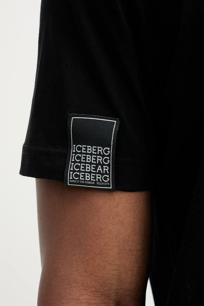 Bavlnené tričko Iceberg F049.6325 čierna