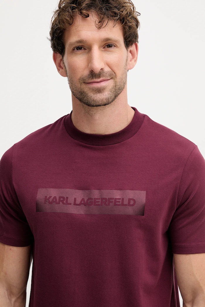 Tričko Karl Lagerfeld burgundské 554221.755035