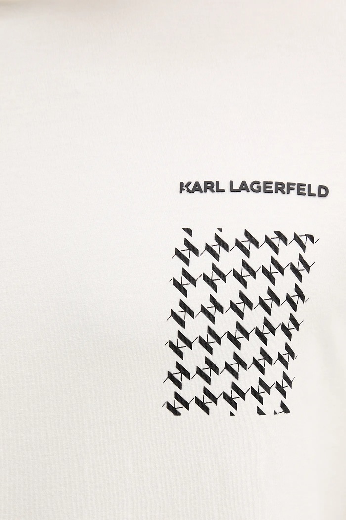 Karl Lagerfeld t-shirt 554221.755034 beżowy