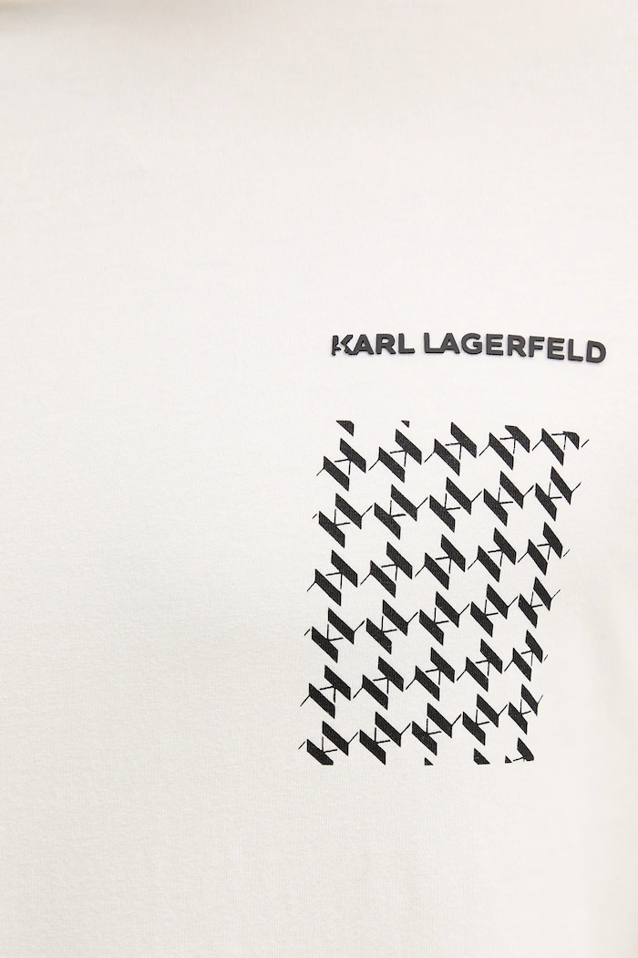 Karl Lagerfeld t-shirt 554221.755034 beżowy