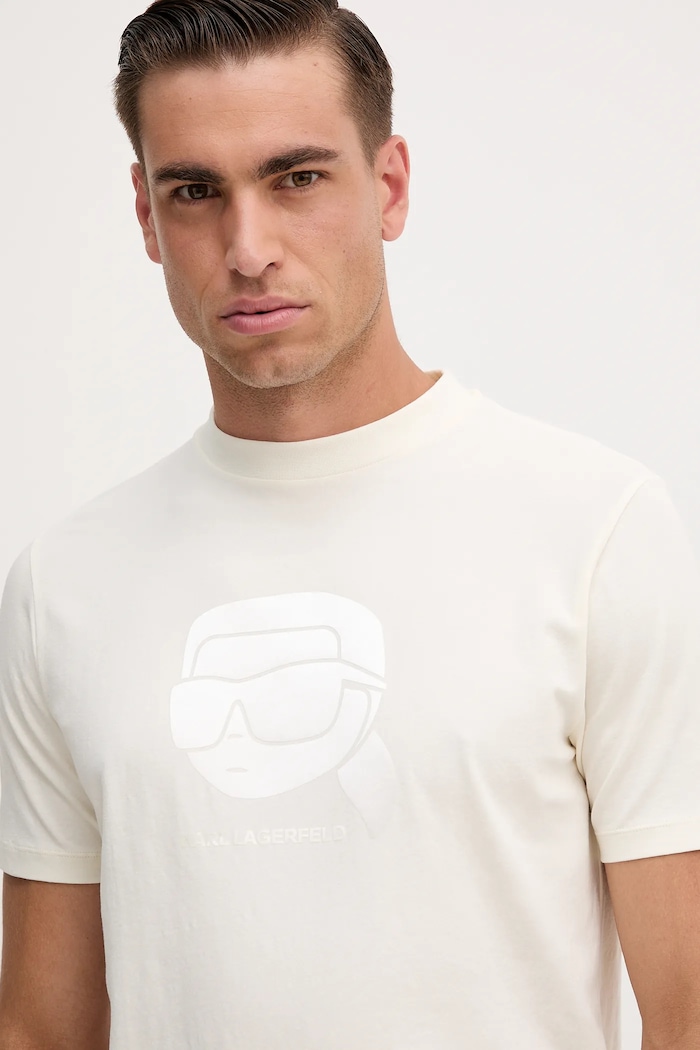 Karl Lagerfeld tricou bej 554221.755032