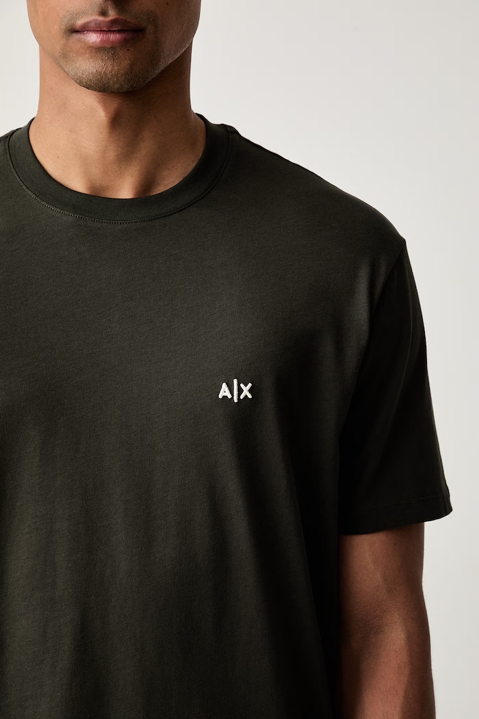 Armani Exchange tricou pentru bărbați din bumbac verde XM001568.AF10358