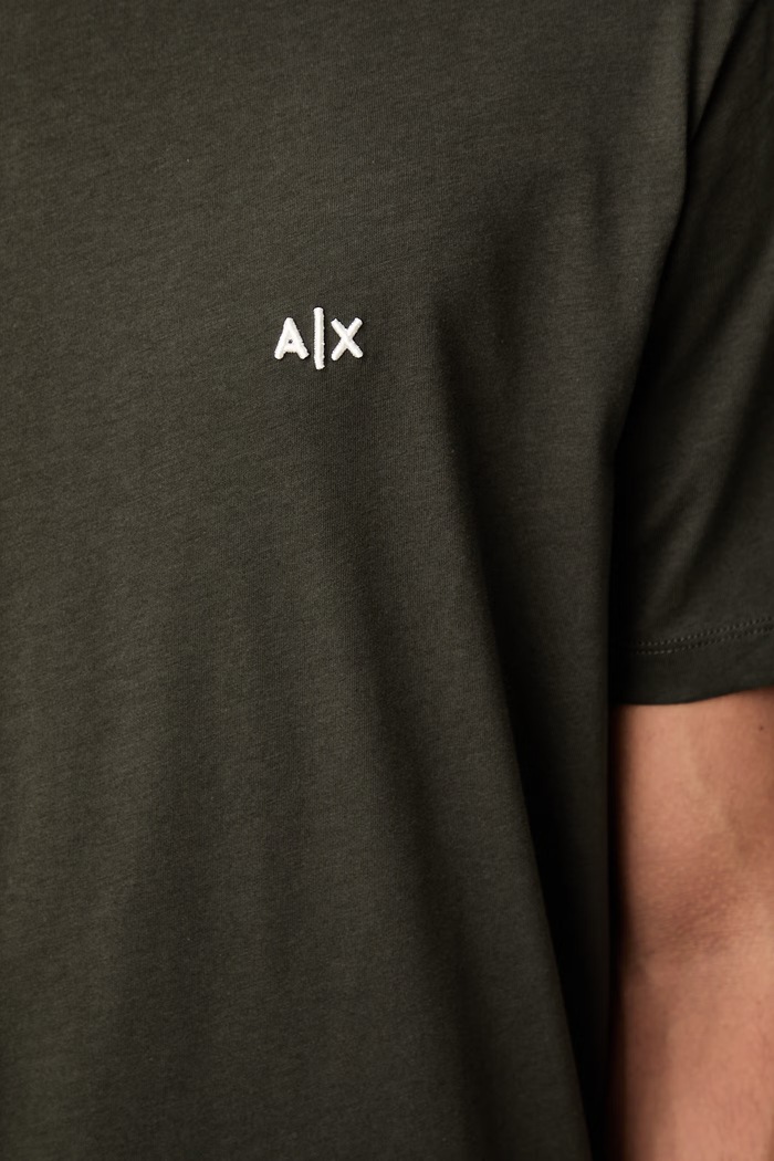 Armani Exchange tricou pentru bărbați din bumbac XM001568.AF10358 verde