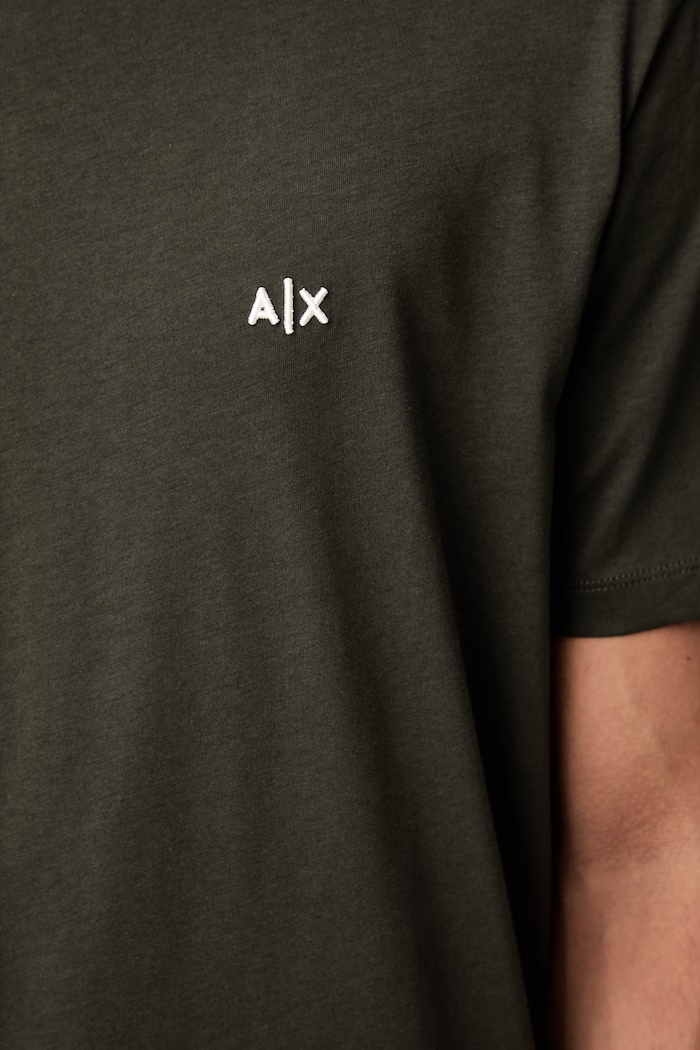 Armani Exchange tricou pentru bărbați din bumbac XM001568.AF10358 verde