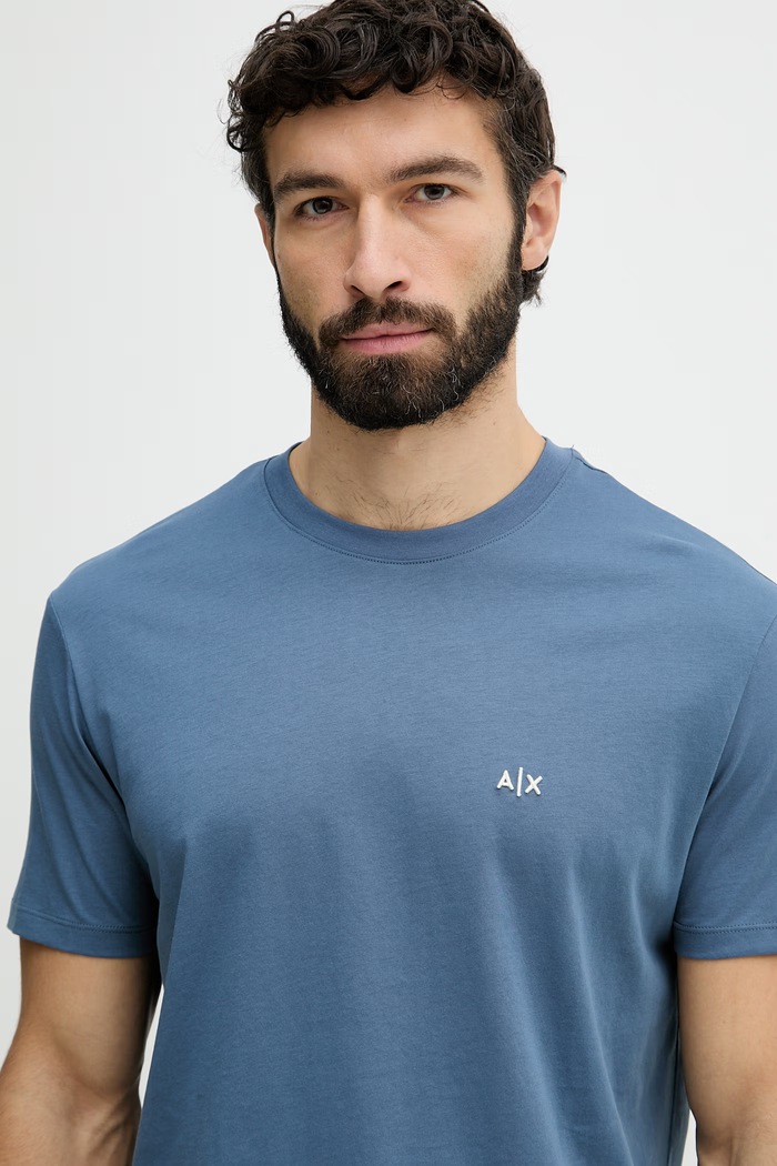 Armani Exchange tričko pánske bavlnené modrá XM001568.AF10358