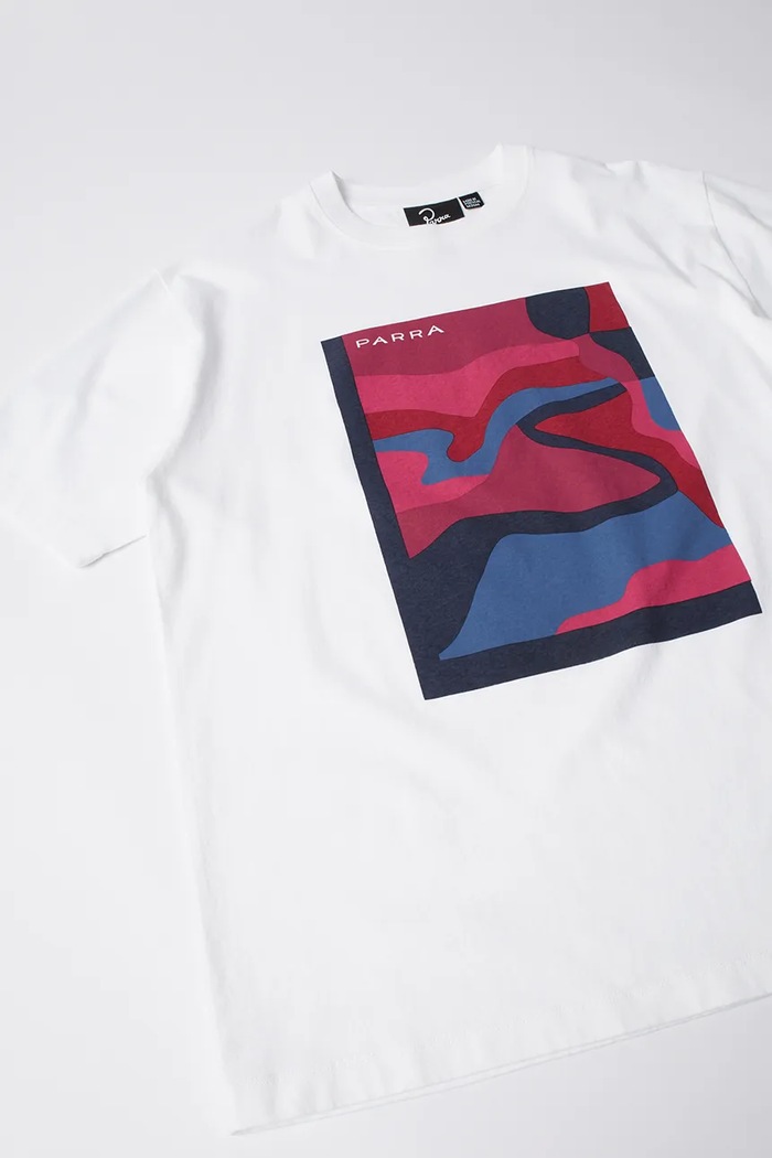 by Parra cotton t-shirt Ftp booster 54300 white AW25