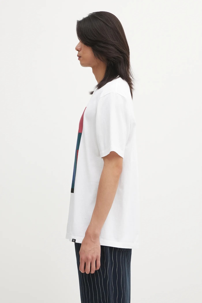 Βαμβακερό μπλουζάκι by Parra Protect the sun 54400 λευκό AW25
