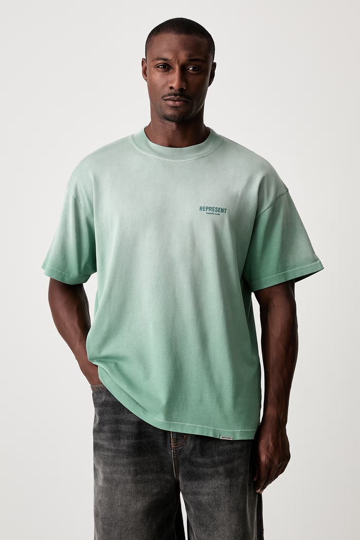 Odzież T-shirt oversize bawełniany męski OCM41114 zielony