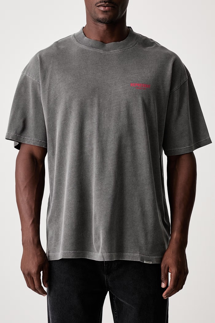T-shirt oversize bawełniany męski OCM41114 szary
