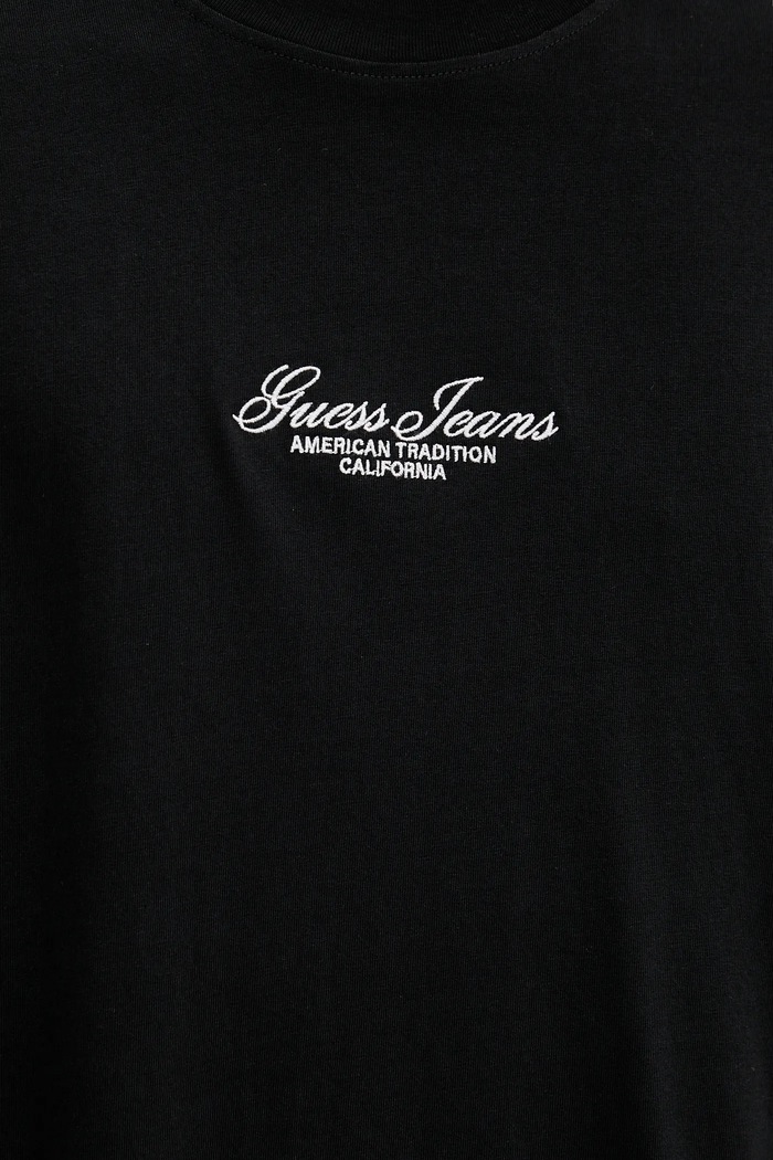 Памучна тениска Guess Jeans M5YI61.K8FQ4 черен