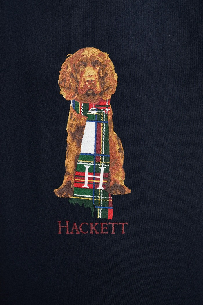 Hackett London tricou din bumbac HM5000022 bleumarin