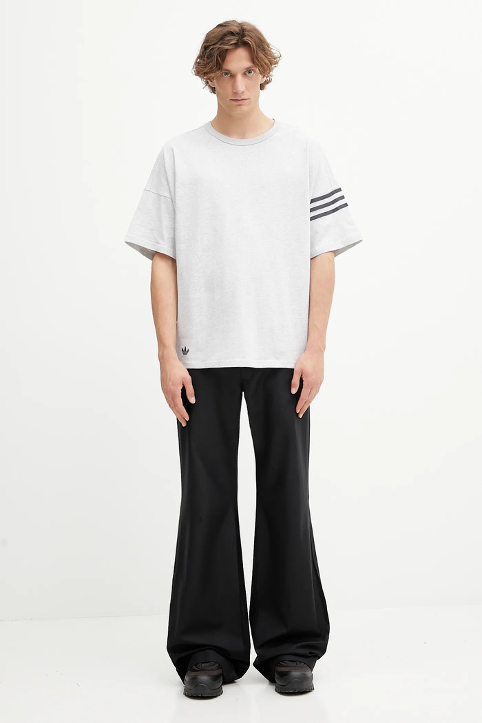 adidas Originals cotton t-shirt Neuclassics HZ3699 gray