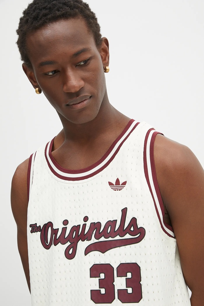 Majica brez rokavov adidas Originals OG Jersey bež JM9953