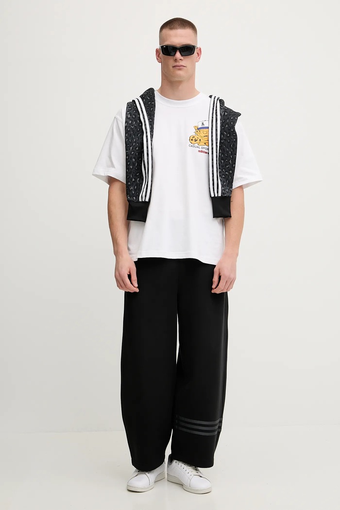 adidas Originals t-shirt bawełniany Graphic Os Ss T JW0158 biały AW25
