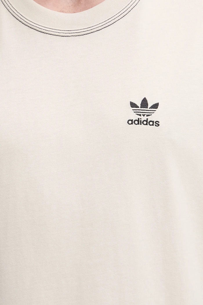 Bavlnené tričko adidas Originals Essentials JW0970 béžová