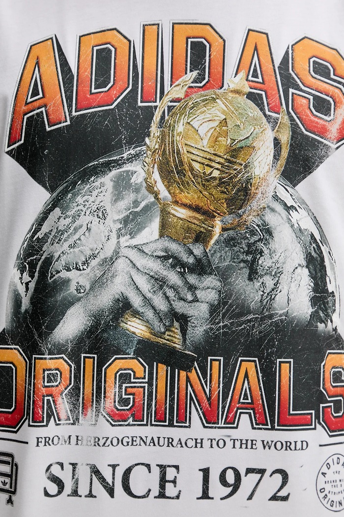 adidas Originals t-shirt bawełniany Graphic Reg Sst JW2972 biały