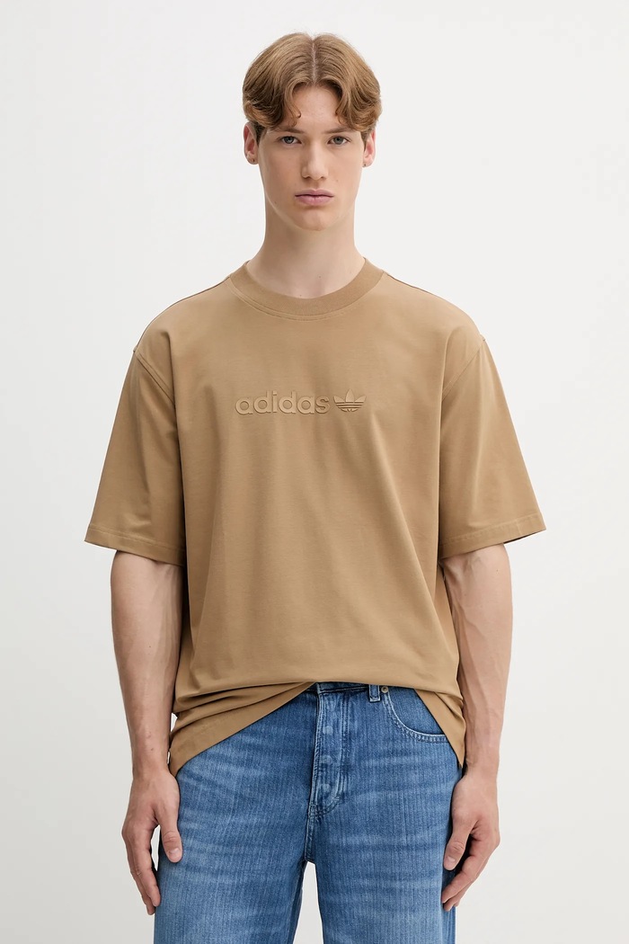 adidas Originals t-shirt Essentials z elastanem zielony JW3538
