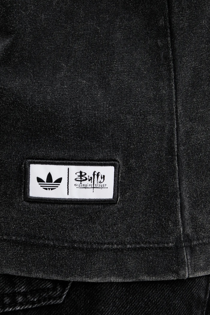 Βαμβακερό μπλουζάκι adidas Originals Buffy Tee JX1278 μαύρο