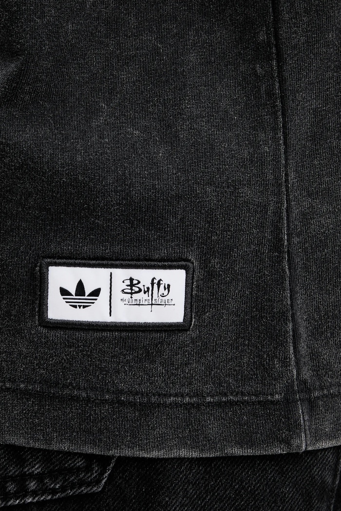 Βαμβακερό μπλουζάκι adidas Originals Buffy Tee JX1278 μαύρο