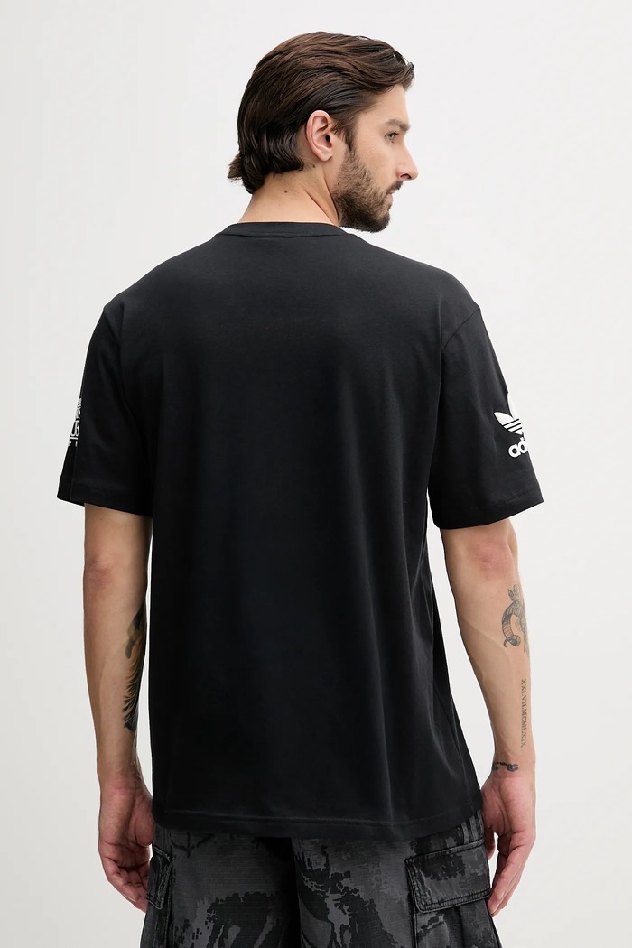 Odzież adidas Originals t-shirt bawełniany 90S Football Tee JX3064 czarny