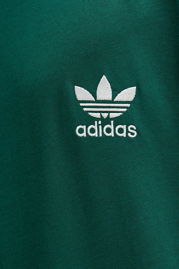 adidas Originals t-shirt bawełniany 3-Stripes KA0471 zielony