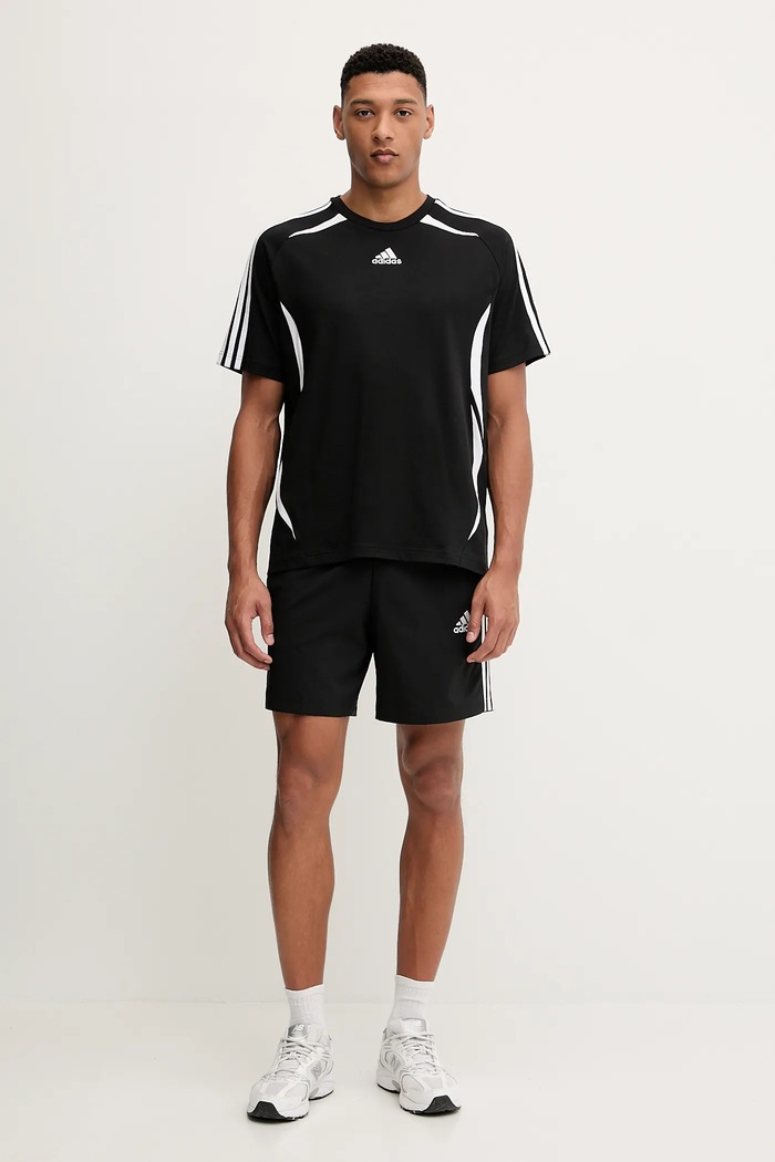 adidas Originals t-shirt bawełniany Teamgeist KE0145 czarny AW25