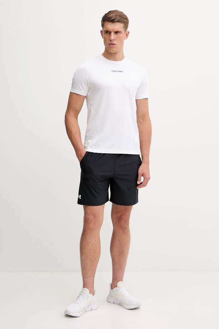 Tréningové tričko Calvin Klein Performance LVGMF5K101 biela AW25