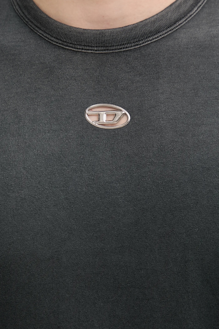 Diesel t-shirt bawełniany T-ADJUST-T1 A19630.0CHBI czarny