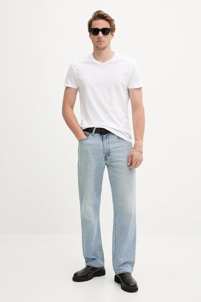 Diesel t-shirt bawełniany MICHAEL-D-BOX-3PACK 3-pack A17829.0LIAD biały AW25