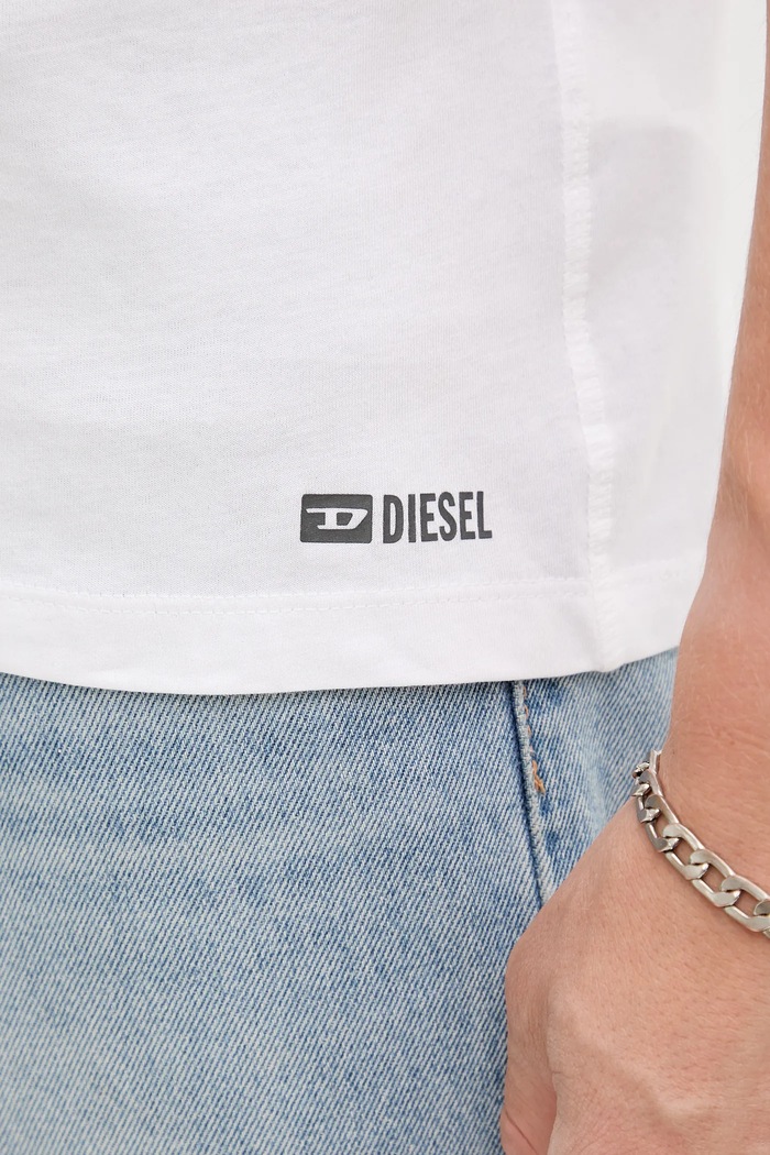 Diesel t-shirt bawełniany MICHAEL-D-BOX-3PACK 3-pack A17829.0LIAD biały