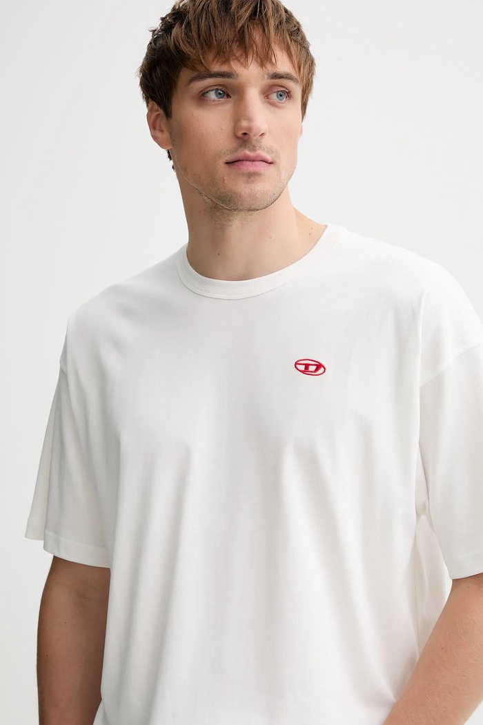 Diesel t-shirt bawełniany T-BOXT-T6 biały A18535.0AIJU
