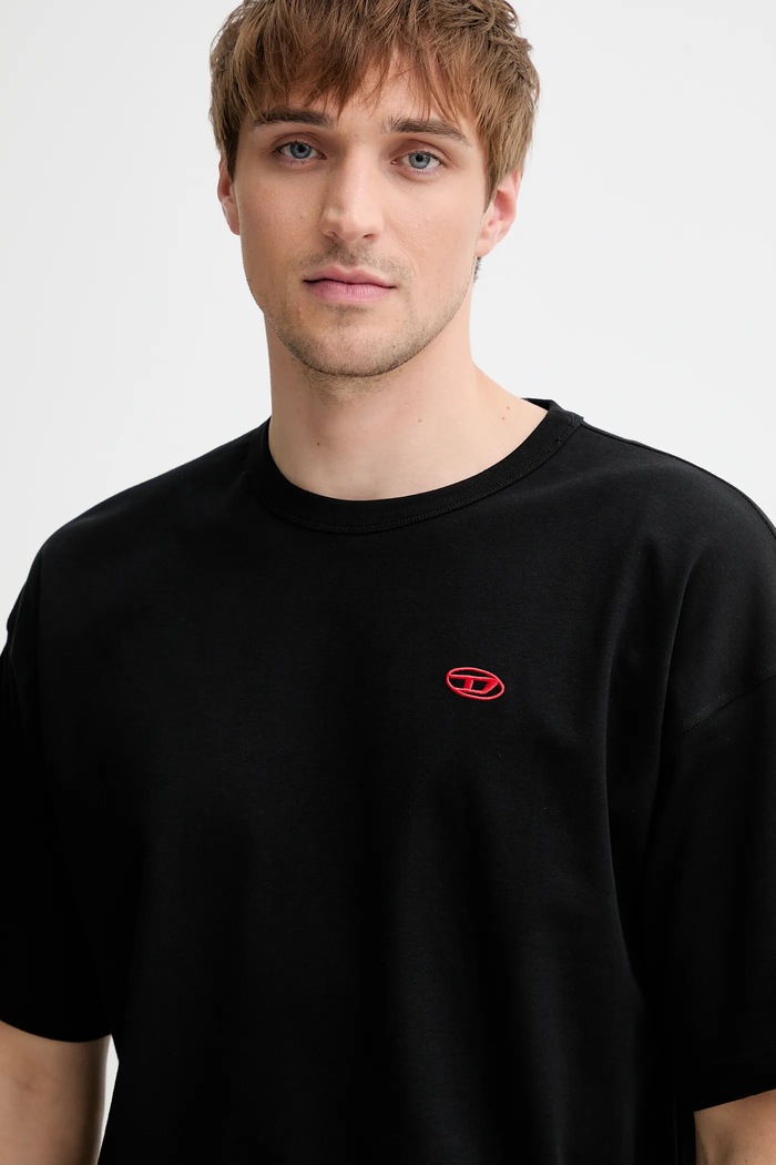 Diesel t-shirt bawełniany T-BOXT-T6 czarny A18535.0AIJU